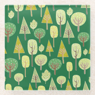 Sommerwald: Inspiriertes Design der Natur Glasuntersetzer