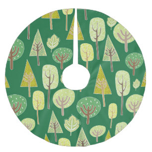 Sommerwald: Inspiriertes Design der Natur Polyester Weihnachtsbaumdecke