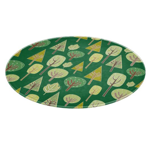 Sommerwald: Inspiriertes Design der Natur Schneidebrett (Ecke)