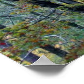 Sommerwald mit Touchs im Herbst Poster (Ecke)