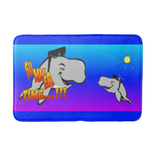 Sommerwale Cartoon Bathmat Badematte