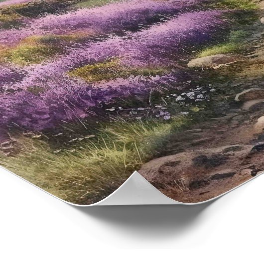 Sommerwärme Moorland Landschaft Landschaft Poster (Ecke)