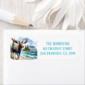 Sommerwasserfarbe Elche am Strand (Insitu)