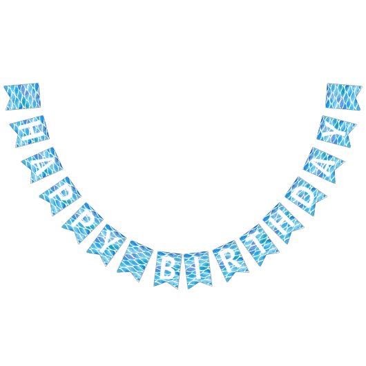 Sommerwasserfarbe Glücklich Geburtstag Wimpelkette (Alle)