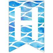 Sommerwasserfarbe Glücklich Geburtstag Wimpelkette (Zweite Fahne)