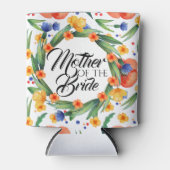 Sommerwasserfarbe Mutter der Braut Blütenblüte Dosenkühler (Vorderseite)