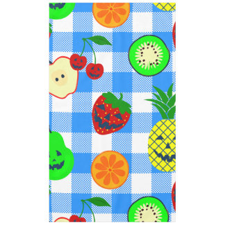 Sommerween blau Halloween Kürbis Obst Tischdecke