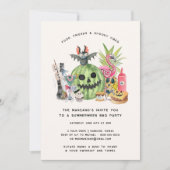 Sommerween-Garten-Grillparty Einladung (Vorderseite)
