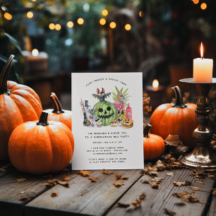 Sommerween-Garten-Grillparty Einladung