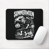 Sommerween Halloween Sommer Surfen Strand Hexe Mousepad (Mit Mouse)