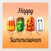 Sommerween Halloween Sommerparty Fensteraufkleber (Blatt)