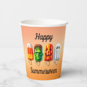 Sommerween Halloween Sommerparty Pappbecher (Rückseite)
