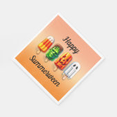 Sommerween Halloween Sommerparty Serviette (Ecke)