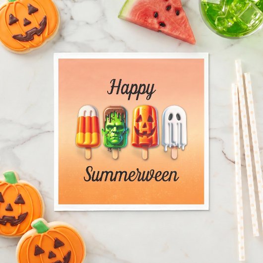Sommerween Halloween Sommerparty Serviette