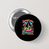 Sommerween Hexen Stimmung Urlaub Halloween Lustig  Button (Vorne & Hinten)