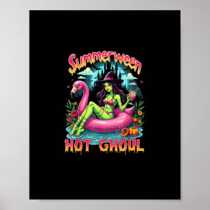 Sommerween-Hexen-Vibes-Urlaub-Halloween-lustig Pa Poster