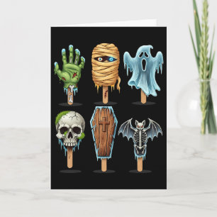 Sommerween-Horrorfilme Sommer-Lutscher Halloween Karte