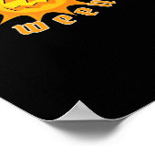 Sommerween Jack O Lantern Sonnenschein Oversized Poster (Ecke)