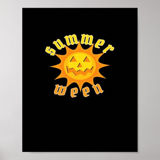 Sommerween Jack O Lantern Sonnenschein Oversized Poster (Vorne)