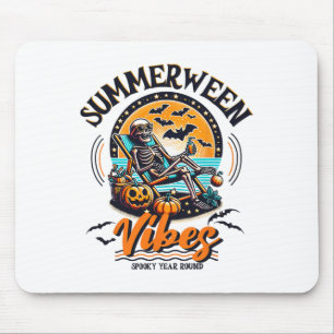 Sommerween-Skelett Gruseliges Ganzjähriges Sommer Mousepad