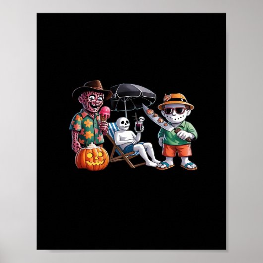 Sommerween - Sommerween Strand - Sommerween Hexe - Poster (Vorne)