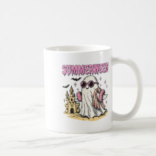 Sommerween-Stimmung Geisterstrand Lustiger Gruseli Kaffeetasse