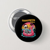 Sommerween Stimmung Skelett Sommerferien Lustiger Button (Vorne & Hinten)