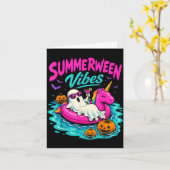 Sommerween Stimmung unheimliches Geist Einhorn Str Karte (Gelbe Blume)