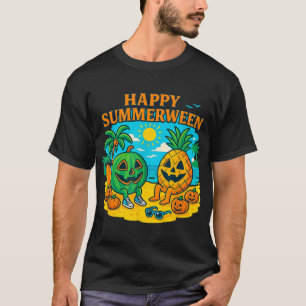 Sommerween Wassermelone Ananas Strand Vibes T-Shirt