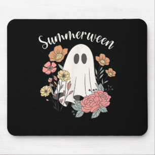 Sommerween Wildblume Lustiger Geist Gruselige Jahr Mousepad