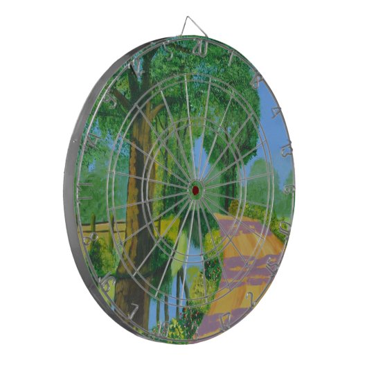 Sommerweg Dartscheibe (Vorderseite Links)