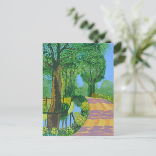Sommerweg Postkarte (Stehend Vorderseite)