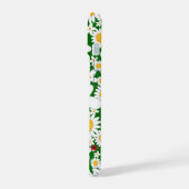 Sommerweiße Daisien und Whimsical Red Ladybugs iPhone 15 Hülle (Linke Seite)