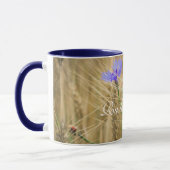 Sommerweizenfeld mit blauen Kornblumen Tasse (Links)