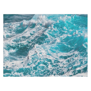 Sommerwellen des Blauen Ozeans Tischdecke
