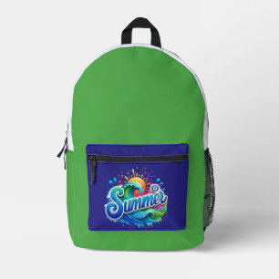 Sommerwellen-Rucksack Bedruckter Rucksack