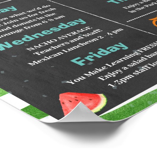 Sommerwertwoche Poster (Ecke)