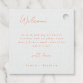 Sommerwiese Blume Gefälligkeitstags Geschenkanhänger (Rückseite)