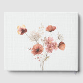 Sommerwiese Blume Wedding Gästebuch (Rückseite)