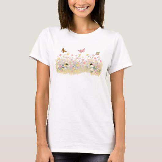 Sommerwiese Damen T-Shirt (Vorderseite)