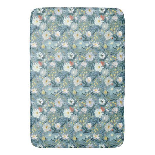 Sommerwiese der Wildblumen Badematte (Vorderseite Vertikal)