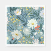 Sommerwiese der Wildblumen Serviette (Vorderseite)