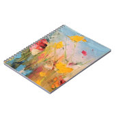 Sommerwiese – Expressive abstrakte Wildblumen Notizblock (Linke Seite)