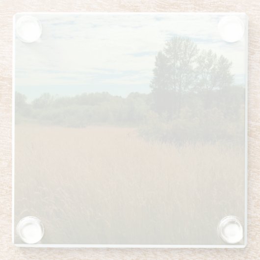 Sommerwiese Glasuntersetzer (Rückseite)