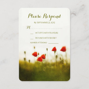 Sommerwiese Hochzeit RSVP-Karten RSVP Karte