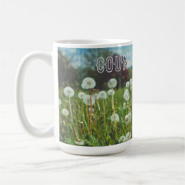 Sommerwiese mit Leuchten Kaffeetasse