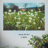 Sommerwiese mit Leuchten Poster