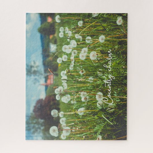 Sommerwiese mit Leuchten Puzzle (Vertikal)