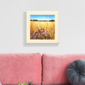 Sommerwiese mit Milk Thistle Leinwanddruck (Insitu (Wohnzimmer))