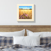 Sommerwiese mit Milk Thistle Leinwanddruck (Insitu (Schlafzimmer))